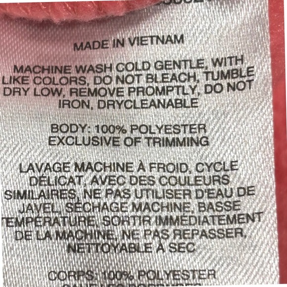 Columbia Fleece Jacket Pink Full Zip Women's XL Sportswear Company - Picture 8 of 8